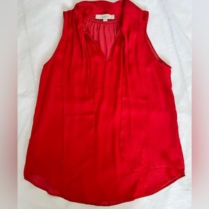 Loft blouse. Size S. Red
